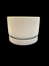 Vtg 70s MCM ARABIA Finland RICHARD LINDH WHITE PLANTER  Danish Modern 5” Gainey picture