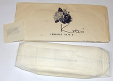 VINTAGE 1959 KOTEX FEMININE  NAPKIN/PAD WITH ENVELOPE & FASTENING PINS picture