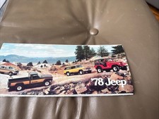 1978 Jeep Fold Out CJ Pickup Honcho Wagoneer Cherokee Brochure picture