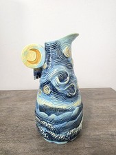 Corner Ruby Van Gogh Starry Night Pitcher Vase picture