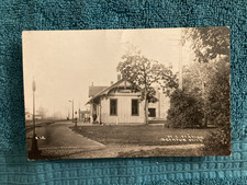 RPPC Decatur Michigan RR Train Depot Posted c1910 to Rockford Illinois picture