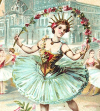 1880s-90s French La Danse Ballet Dancers F159 picture