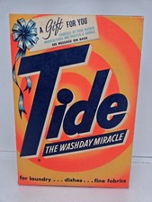 Tide Laundry Detergent Vintage Unopened Sealed Soap Box 1lb 4oz- A Gift For You picture