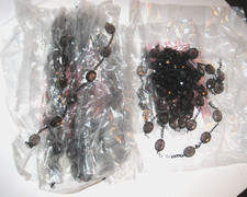 Vintage Faceted Crystal Prisms Chandelier Strands Light amethyst ~12-11