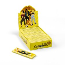 Cannabitch Rolling Papers-Yellow Box Includes 25 Packs of 33 Papers picture