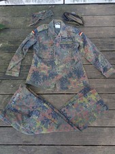 GERMAN ARMY BUNDESWEHR FLECKTARN CAMO UNIFORM SHIRT PANTS HAT BERET picture