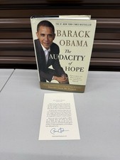 Barack Obama - The Audacity of Hope - Signed First Edition 2006 picture