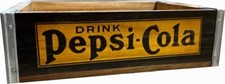 Vintage Style Pepsi Crate / Wooden Pepsi Tray #7004 picture