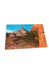 Vintage Postcard- Navajo Church Rock, Gallup, NM 1960s picture