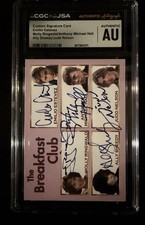 The Breakfast Club Cast Signed Custom Trading Card CGC/JSA picture