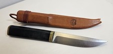 Vintage Tapio Wirkkala Puukko Knife W/ Leather Sheath Hackman Finland Stainless  picture