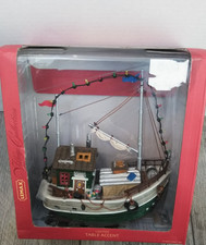 VTG. 2004 Lemax Annibelle Trawler BOAT Lighted Table Accent #44174CV( NEW) picture