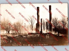 c1910 FIRE Destruction Gibney Estate SOUTH HAMILTON Massachusetts MA RPPC Photo picture