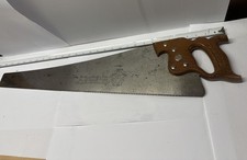 Vintage 1900 Shurly & Dietrich Atkins 26” Hand Saw Razor Steel Panel Etched Rare picture