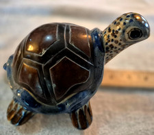 Vintage Tonala Mexican Pottery Turtle Figurine Folk Art Collection Desk Pet picture