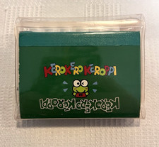 Vintage Sanrio Kerokerokeroppi Keroppi Mini Notebook & Marker Set w/ Case 1992 picture