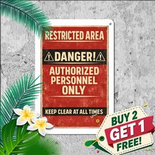 Caution Active Firing Range Keep Out Warning Notice Plaque Metal Tin Sign picture