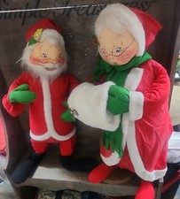 Annalee Mobilitee Dolls Santa & Mrs Claus Large 31