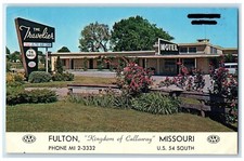 c1950's The Travelier Motel & Restaurant Fulton Missouri MO Vintage Postcard picture