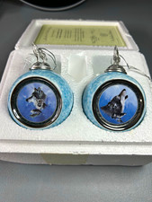 The Bradford Editions Spirit of the Wilderness Wolf Ornaments Set of 2 1997 picture