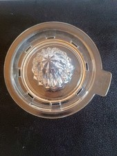 Vintage Anchor Hocking Tab Handled Clear Glass Reamer Juicer  picture