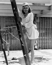 Mr. Ed Connie Hines on set in short dress 24X36 Poster picture