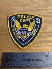 Bellevue Police Ohio Police Patch Vintage -Historical Memorabilia picture
