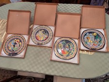 ROSENTHAL 1984 Christmas Plate Set Bjørn Wiinblad Christmas Carols Hand Signed picture