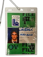 Jack O'Callahan Signed ID Badge Miracle On Ice 1980 USA Lake Placid picture