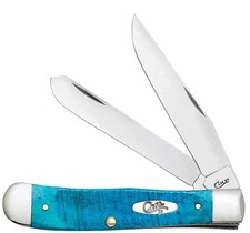 Case WR XX Pocket Knife Trapper Caribbean Blue Jig Bone picture
