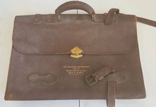 Piece of History-Vintage WWII Era Navigation Dead Reckoning Leather Briefcase picture