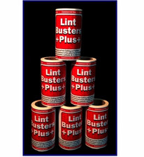 Lint Busters 6 Dog Cat Hair Removers 30' LONG Refills Sticky Paper ~ MADE in USA picture