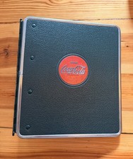 Vintage 1940's 1950's Metal Coca Cola Salesman Merchandising  Binder 9.5x8.5x2.5 picture