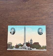 1914 President McKinley & Mrs. McKinley Monument Postcard Unused picture