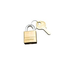 Master Lock Solid Brass Padlock With Key - Durable Security For Travel & Storage picture