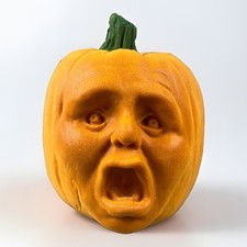 Vintage Todd Masters Foam Judy Pumpkin 1987 The Oh Lantern Family Rare picture