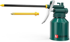 Metal Oil Can Pump Oiler with 2 Spout for All Lubrication Needs - 8oz Capacity picture