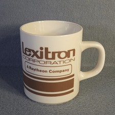 Vintage Lexitron Raytheon Coffee Mug Honorary Customer Engineer Retro picture