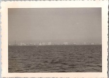 Vintage 1957 Long Beach California Skyline Photo Korean War Veteran Return picture