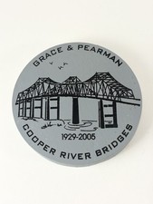 SCDOT Grace & Pearman 1929-2005 Cooper River Bridge Steel Medallion picture