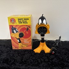 Vintage Looney Tunes Daffy Duck Hair Dryer 1600 Watts Salton 1999 picture