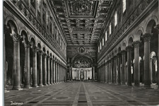 Rome Italy Basilica di San Paolo Interior Enrico Verdesi RPPC 4x6 Postcard picture