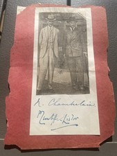 Prime Minister - Neville Chamberlain - Good Autograph Signature picture