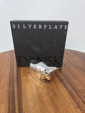 Vintage Dansk Silverplate Bull Paperweight Gunnar Cyren MCM Figurine W/ Box picture