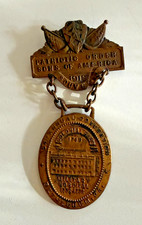 Antique 1919 Patriotic Order Sons of America Medal Bethlehem PA POS of A picture