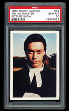 PSA 10 Tim Curry Rookie Card POP 1 1980 FTCC The Rocky Horror Picture Show #12 picture