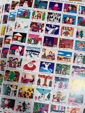Vintage American Lung Association “Cinderella” Stamp Seals Christmas 1975-1980 picture