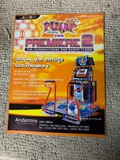 original 11-8 1/4” Pump it Up The Premiere 2 Andamiro ARCADE VIDEO GAME FLYER picture