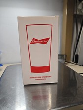 BUDWEISER Red Light Glass  NHL Goal New Sync App RARE Vintage Hockey 24oz  picture