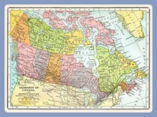 Map of CANADA from 1938 - 5 x 7 inch Photo Print picture
